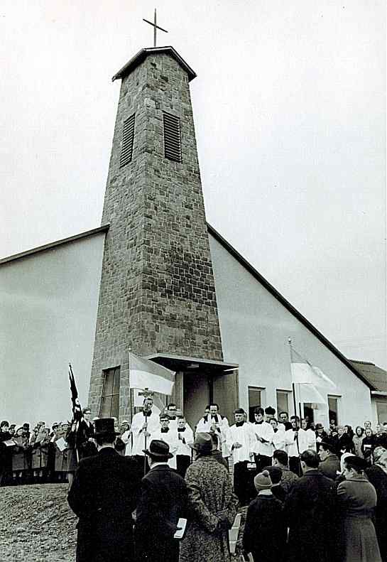 Dreifaltigkeitskirche Lohra am 7.2.1965